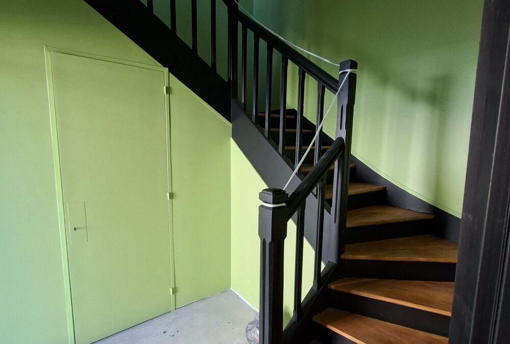rénovation cage d&rsquo;escalier Cherbourg
